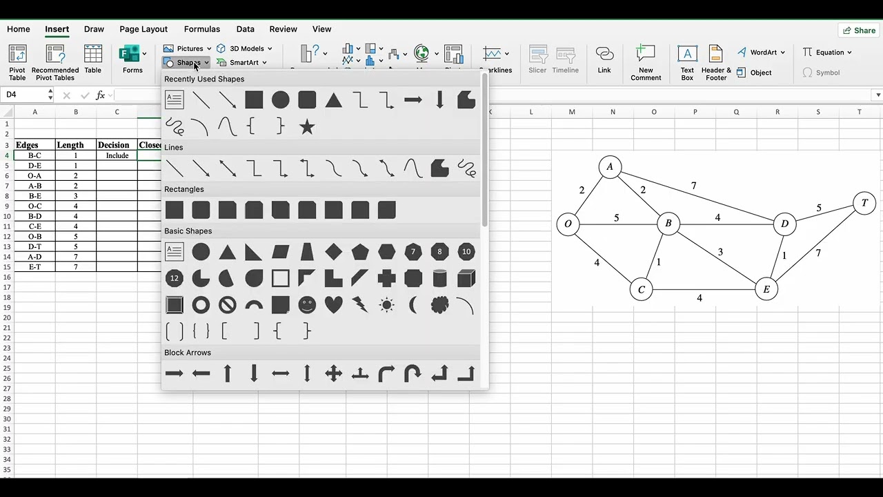 Minimum Spanning Tree || Optimization || Using Excel Solver || Prof. O. P. Sir