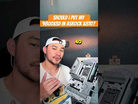 Can I pair AMD 9800X3D with AsRock x870 motherboard, for my gaming pc build? #9800x3d #amd #asrock