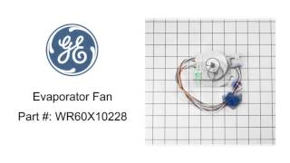General Electric Evaporator Fan Part #: WR60X10228