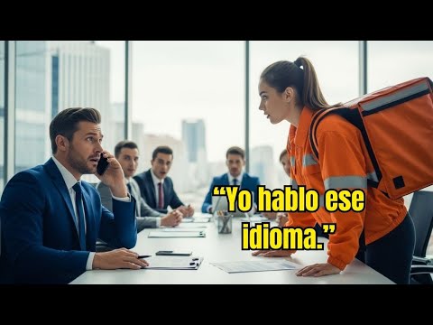 El Millonario estaba desesperado sin un traductor, hasta que la repartidora habló 6 idiomas