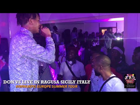 Don Vs Live In Ragusa Sicily Italy On Marley Night #Iwinukpo Europe Summer Tour