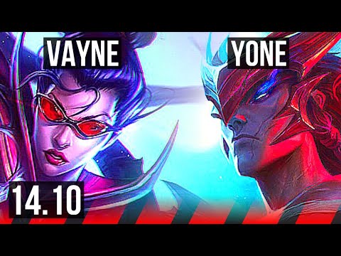 VAYNE vs YONE (TOP) | 6 solo kills, Dominating | EUW Diamond | 14.10