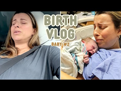 Unmedicated Natural Birth Vlog *Raw &amp; Real* We Almost Delivered on the Highway