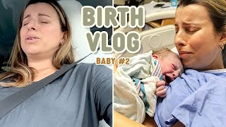 Unmedicated Natural Birth Vlog *Raw & Real* We Almost Delivered on the Highway