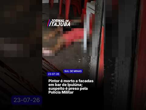 🚨🔪 PINTOR É MORTO A FACADAS EM BAR DE IPUIÚNA; SUSPEITO É PRESO PELA POLÍCIA MILITAR 🔪🚨