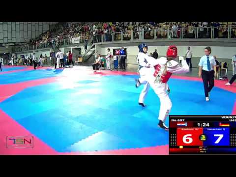 607-Heuschkel, Sophie  TEAM HTU (GER) vs Kneževic, Kristina  TAEKWONDO CLUB BROD (CRO) 8-9