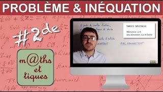 Résoudre un problème à l'aide d'une inéquation - Troisième