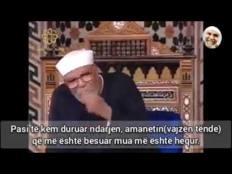 Shejh Sharavi.Mos u trishto nga humbja e njeriut të dashurMësime nga Ali b. Ebi Talib r.a