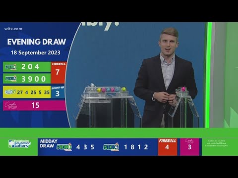 Evening SC winning lottery numbers for September 18, 2023