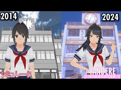 Evolución desde 2014-2024 -Yandere Simulator