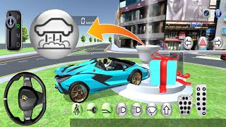 3D Driving Class Games||Lamborghini Car Gift Box Unlock Flying Car