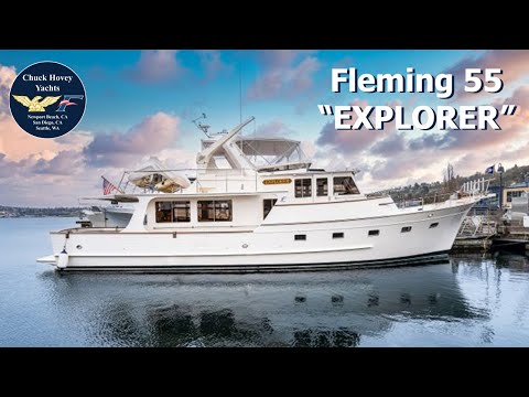 1995 Fleming 55 Pilothouse Motoryacht "EXPLORER" - Walk Through Video