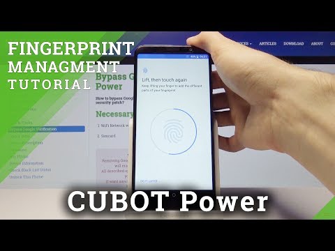 How to Add Fingerprint in CUBOT Power - Screen Protection / Add Patten Lock