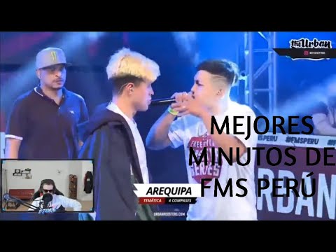 DTOKE REACCIONA A LAS MEJORES RIMAS DE LA FMS PERÚ JORNADA 2 PARTE 1