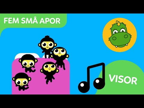 Bolibompa Mini: Fem små apor