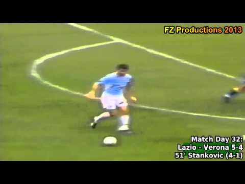 Serie A 2001-2002, day 32 Lazio - Verona 5-4 (Stankovic 2nd goal)