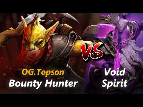 How to Bounty Hunter mid vs Void Spirit (feat. Topson) | First 10 minutes