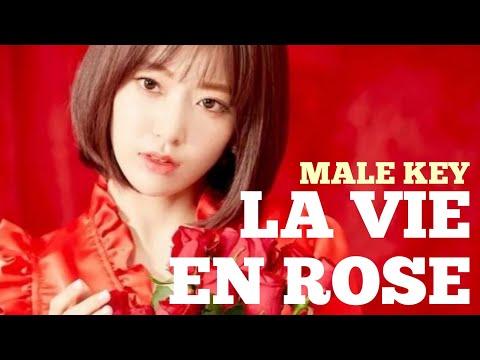 [KARAOKE] La Vie En Rose - IZ*ONE (Male Key) | Forever YOUNG