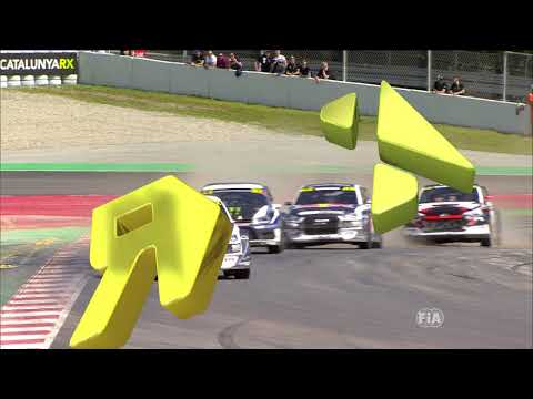 Ekstrom v Solberg First Corner Crash | Catalunya RX 2018