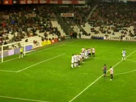gol de david lopez contra el recreativo de huelva