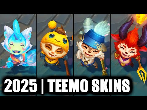 ALL TEEMO SKINS SPOTLIGHT 2025 | League of Legends
