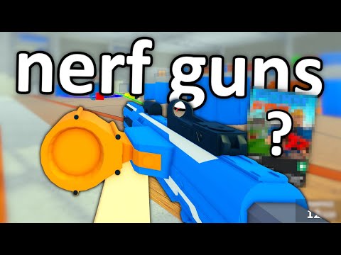 this ROBLOX FPS only uses NERF GUNS...
