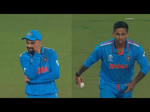 Virat Kohli's Mysterious reaction SuryaKumar yadav Bowling First time in International cricket
