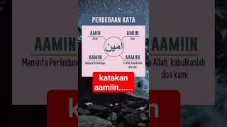 Download lagu Perbedaan kata aamiin... dan artinya mp3