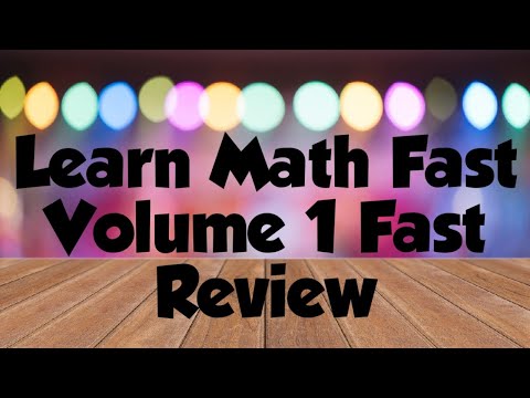 Learn Math Fast Volume 1 Video