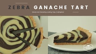 노오븐! 지브라 초콜릿 가나슈 타르트 만들기:No-Bake Zebra Chocolate Ganache tart Recipe -Cooking tree 쿠킹트리*Cooking ASMR