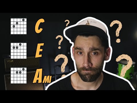 První AKORDY (C, Ami, E ) - Lekce kytary pro začátečníky