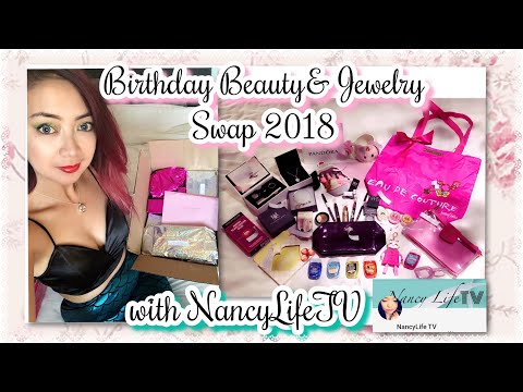 Birthday Beauty & Jewelry Swap w/ Sis Nancy Life TV +Pandora Unboxing 2 items