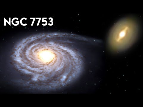 Flight through interstellar space | 8 hours | Screensaver, Relaxation, Sleep | NGC 7753