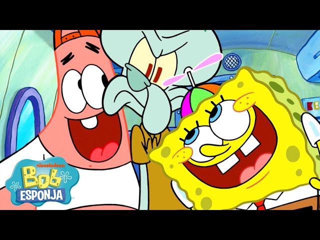 Bob Esponja | ¡Los momentos más divertidos de SpongeBob en nuevos episodios! | Compilación | Español SDDEFAULT Thumbnail