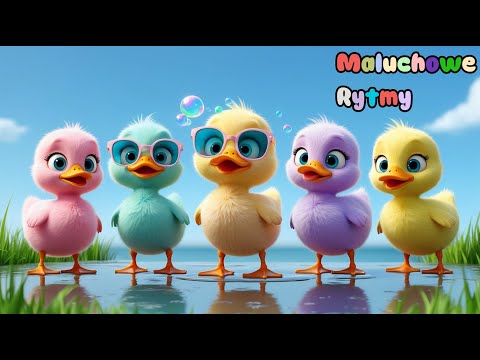 5 Kaczątek – Nowa wersja 2025 - Piosenka dla dzieci po polsku | Maluchowe Rytmy