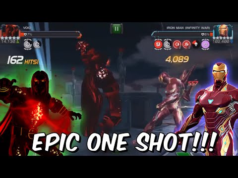 EPIC Void VS Act 6.3.4 Iron Man (Infinity War) Final Boss One Shot! - Marvel Contest of Champions