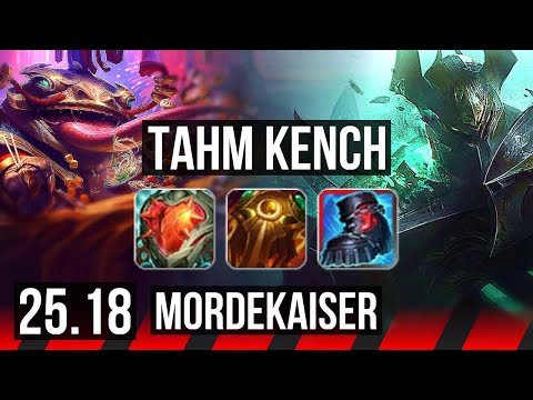 TAHM KENCH vs MORDEKAISER (TOP) | 7/1/10, 3200+ games | KR Master | 25.18