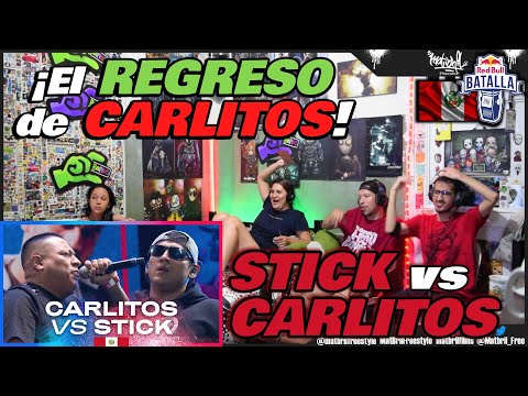 🔴COLOMBIANOS REACCIONAN a STICK vs CARLITOS - ¡El REGRESO de CARLITOS! [RED BULL PERÚ 2023]