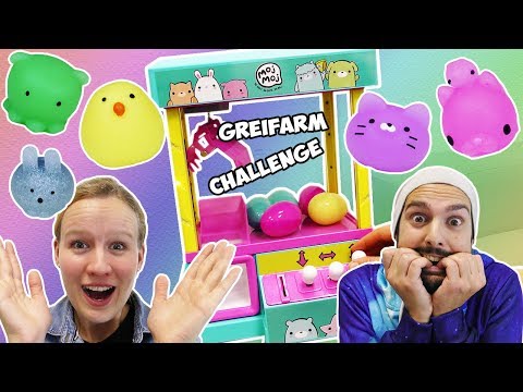 GREIFAUTOMATEN MOJ MOJ SQUISHYS Challenge Kathi vs Kaan! Wer schnappt sich alle Überraschungseier?
