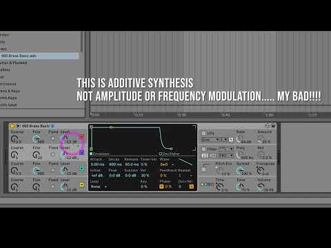 Operator, Part 3, Additive Synthesis Brass
