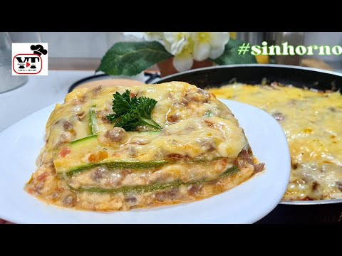 LASAÑA DE CALABACITAS CON CARNE DE RES, SIN HORNO PASO A PASO| CÓMO SE HACE LA LASAÑA
