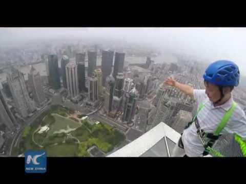 World's highest fenceless, glass skywalk opens in Shanghai
