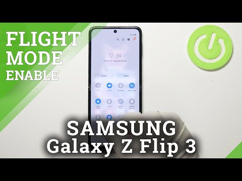 How to Turn On / Off Airplane Mode in Samsung Galaxy Z Flip 3?