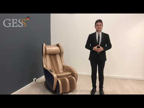 Массажное кресло GESS Bend (коричнево-черное) - Видео 1