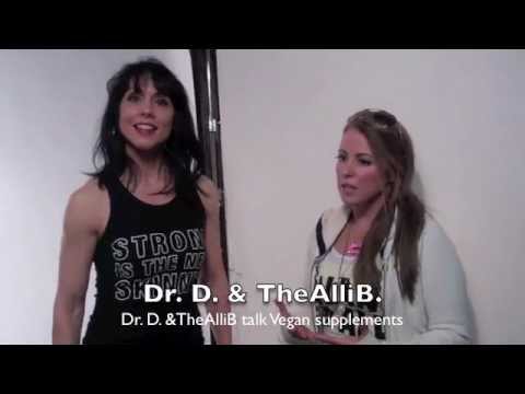 Dr. Catherine Divingian ("Dr. D.") talks supplements with Vegan Model TheAlliB. in Los Angeles