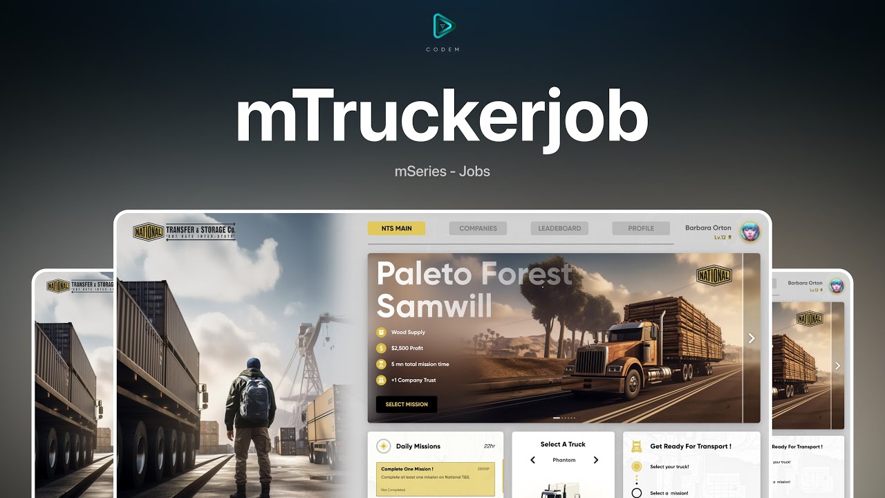 CodeM mTruckerjob ESX QB  thumbnail 10