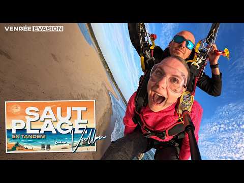 Vidéo saut en parachute tandem Vendée Évasion aux Sables d'Olonne