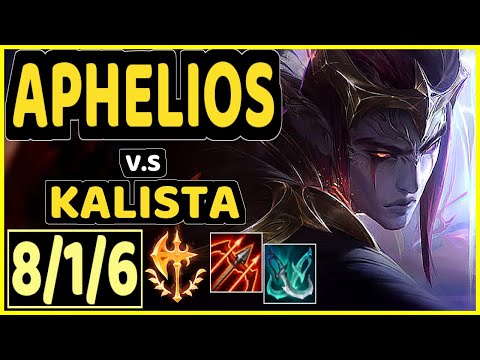 ZVEN (APHELIOS) vs KALISTA - 8/1/6 KDA BOTTOM ADC CHALLENGER GAMEPLAY - NA