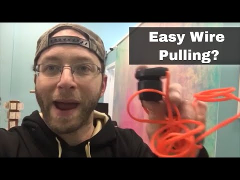 Easily Run Wires?! - Klein Tools Magnetic Wire Pulling System Demo and Review