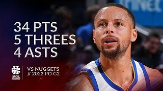 [高光] Stephen Curry  34 Pts VS Nuggets